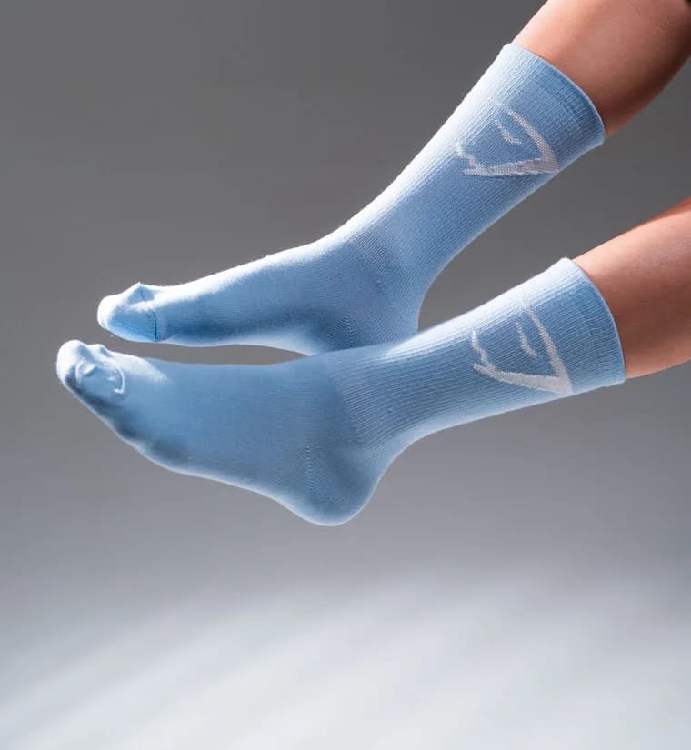 Calcetas Nina en azul cielo