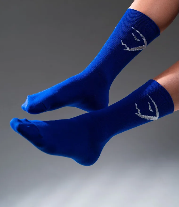 Calcetas Nina en azul rey