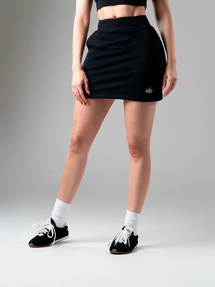 Falda Lila en negro