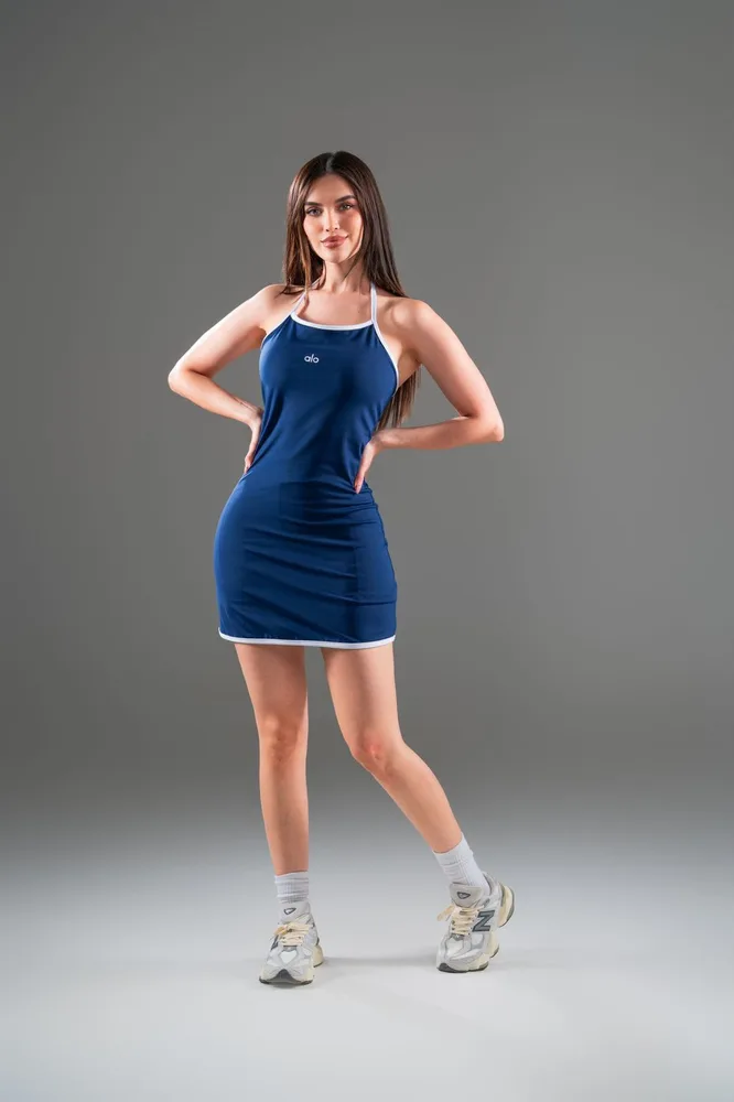 Vestido Nadia en azul marino