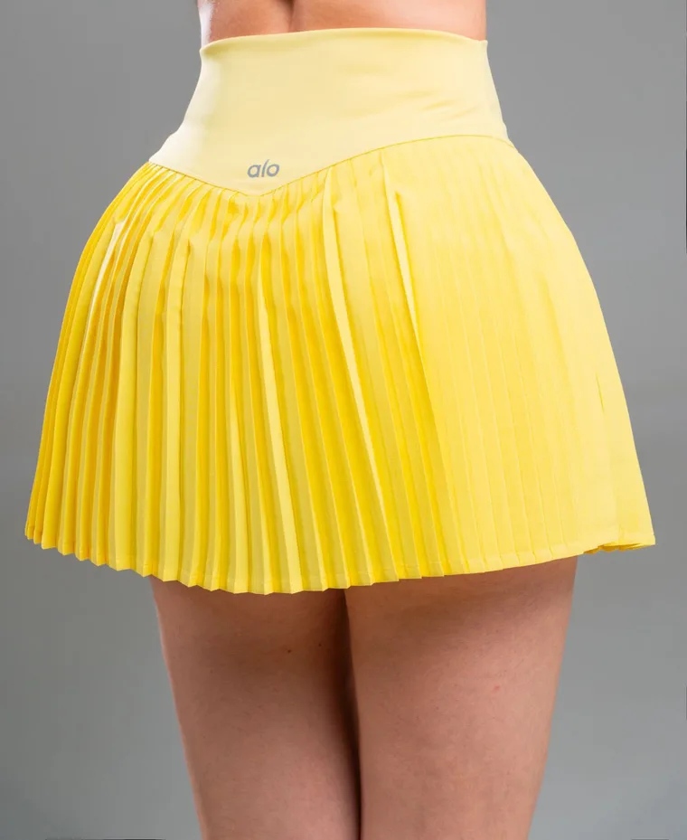 Falda Sol en amarillo limón