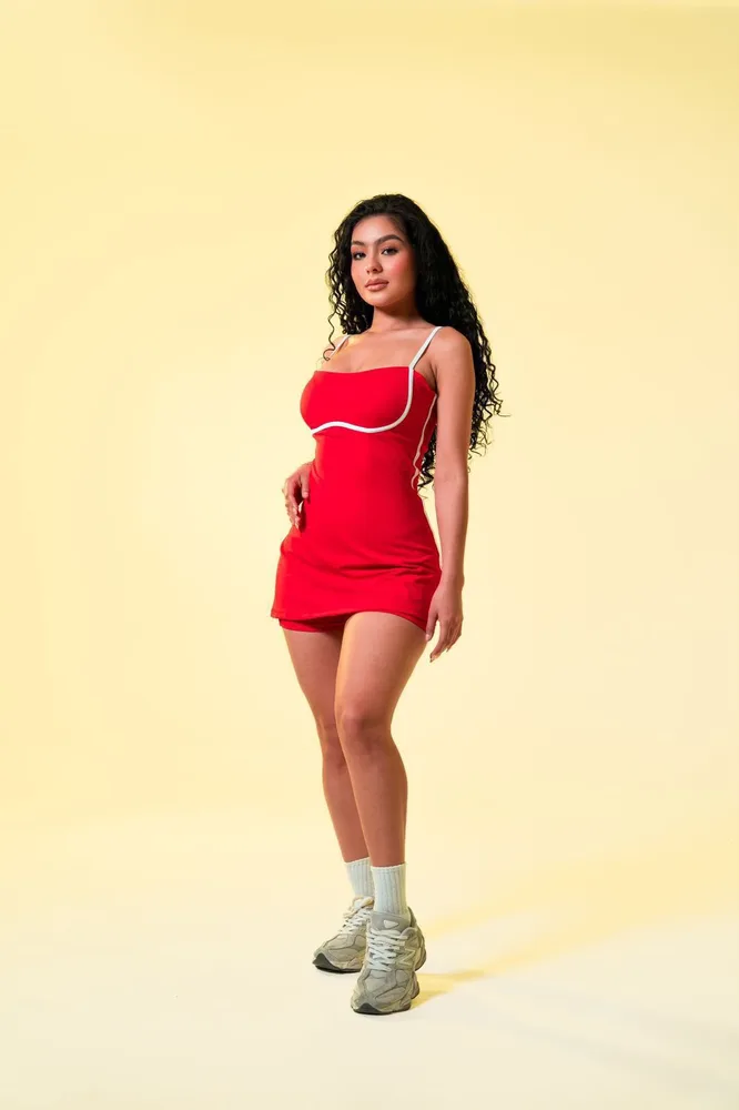 Vestido Zoe en rojo