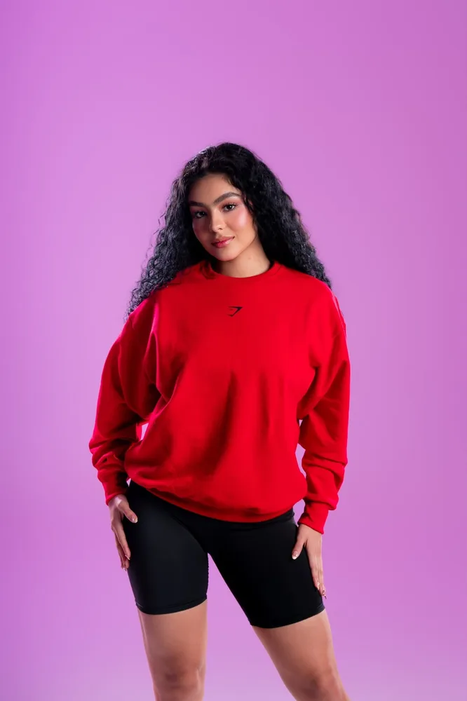 Sudadera Sunday en rojo