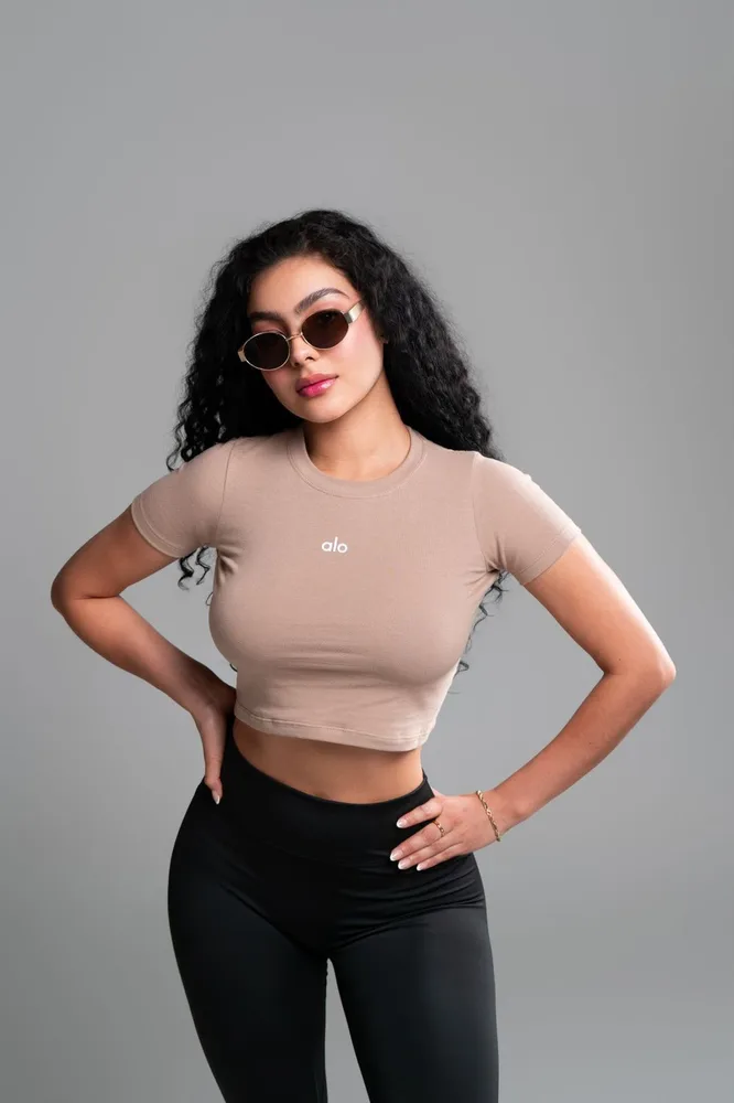 Top Greta en camel
